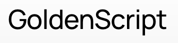 Golden Script logo